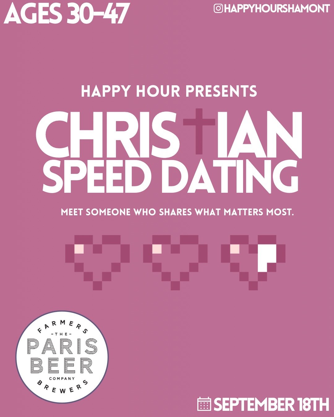 Christian Speed Dating 30-47@Paris Brewing