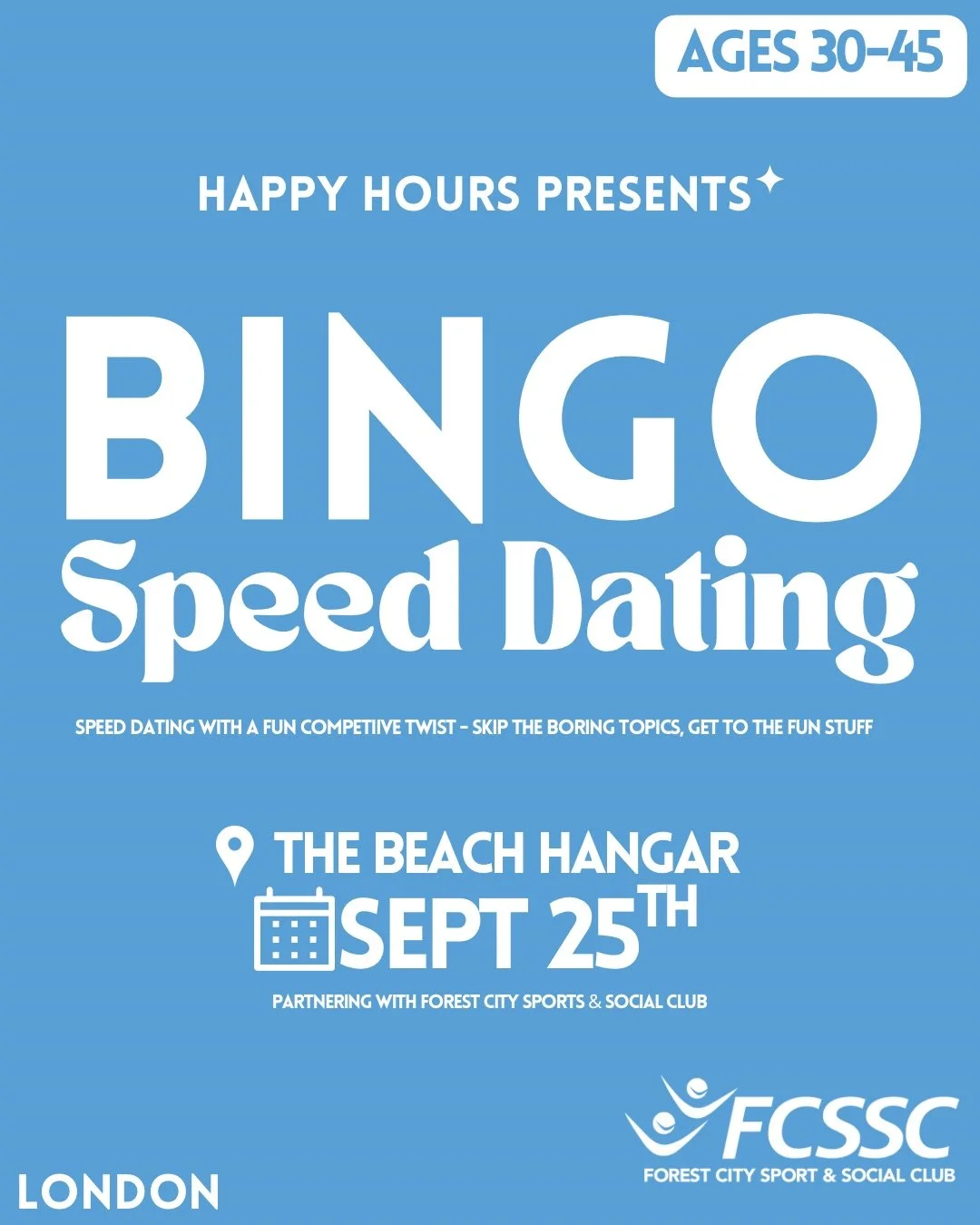 Bingo Speed Dating (Beach Hangar)