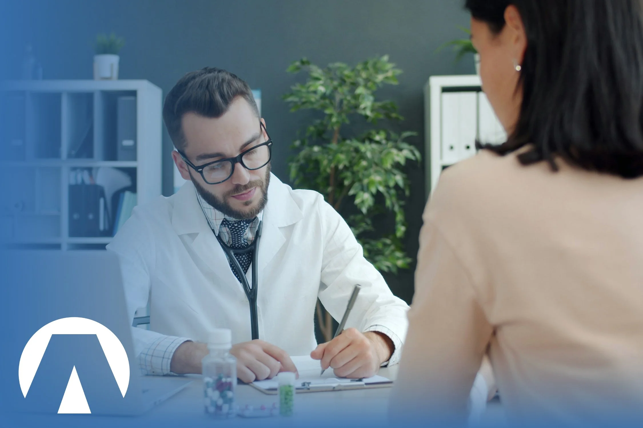 Doctor reviewing a personalized medical treatment plan with a patient