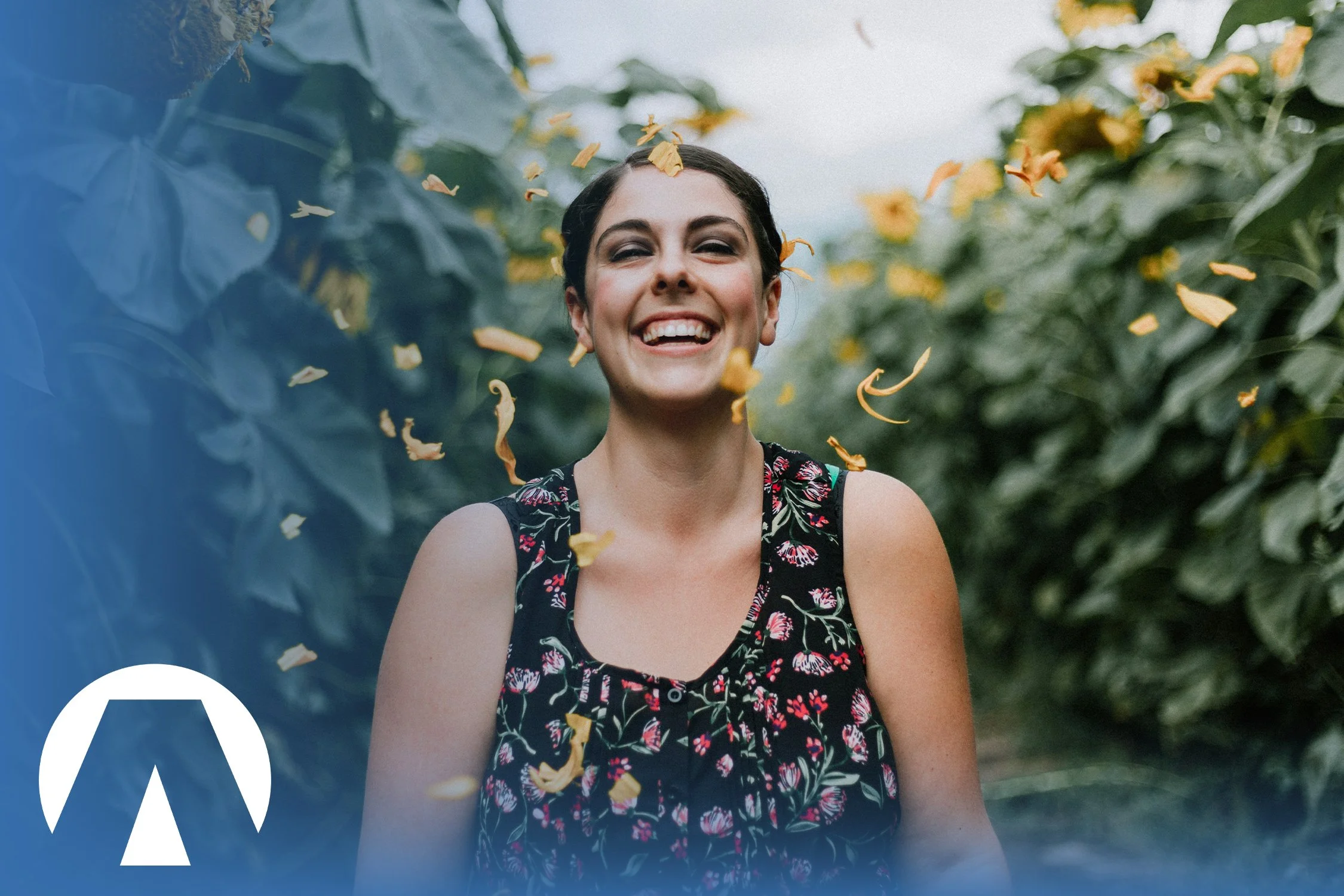woman smiling in nature