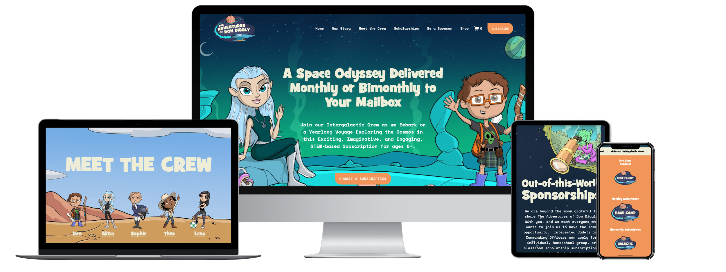 The Adventures of Don Diggly portfolio screens.png