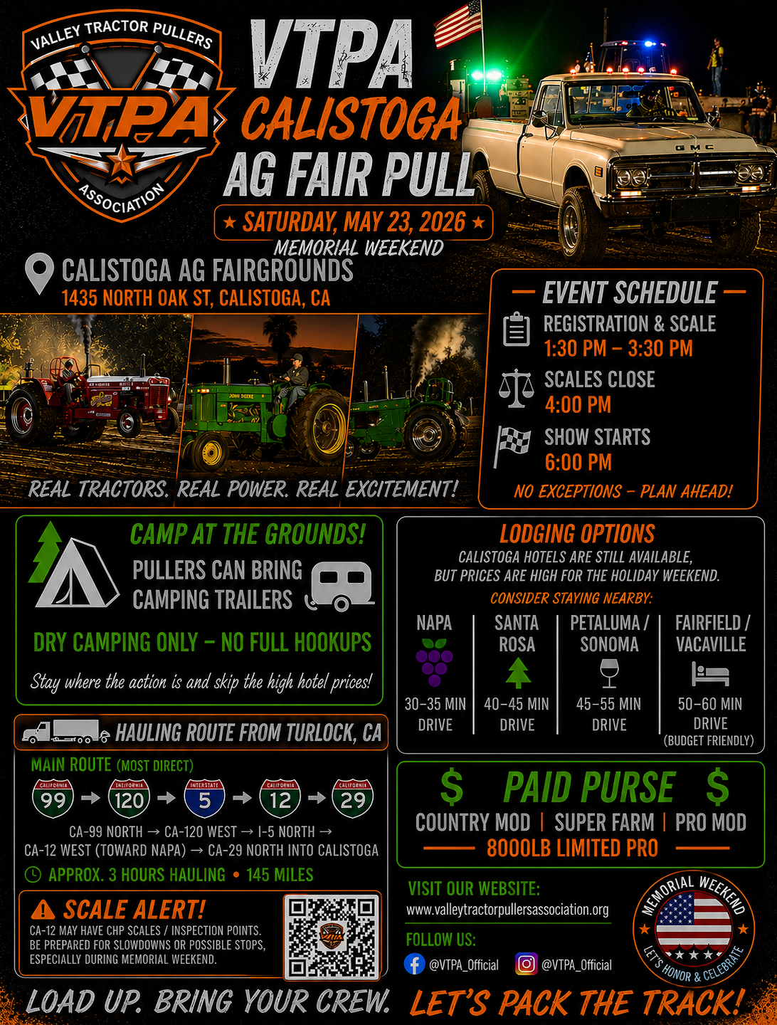 Calistoga Ag Fair - TRUCK &amp; TRACTOR PULL 