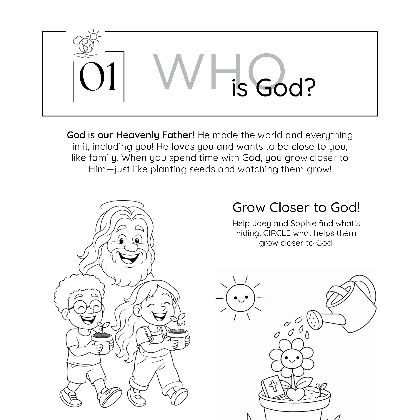 Faith Foundations Pre-K Lesson 1