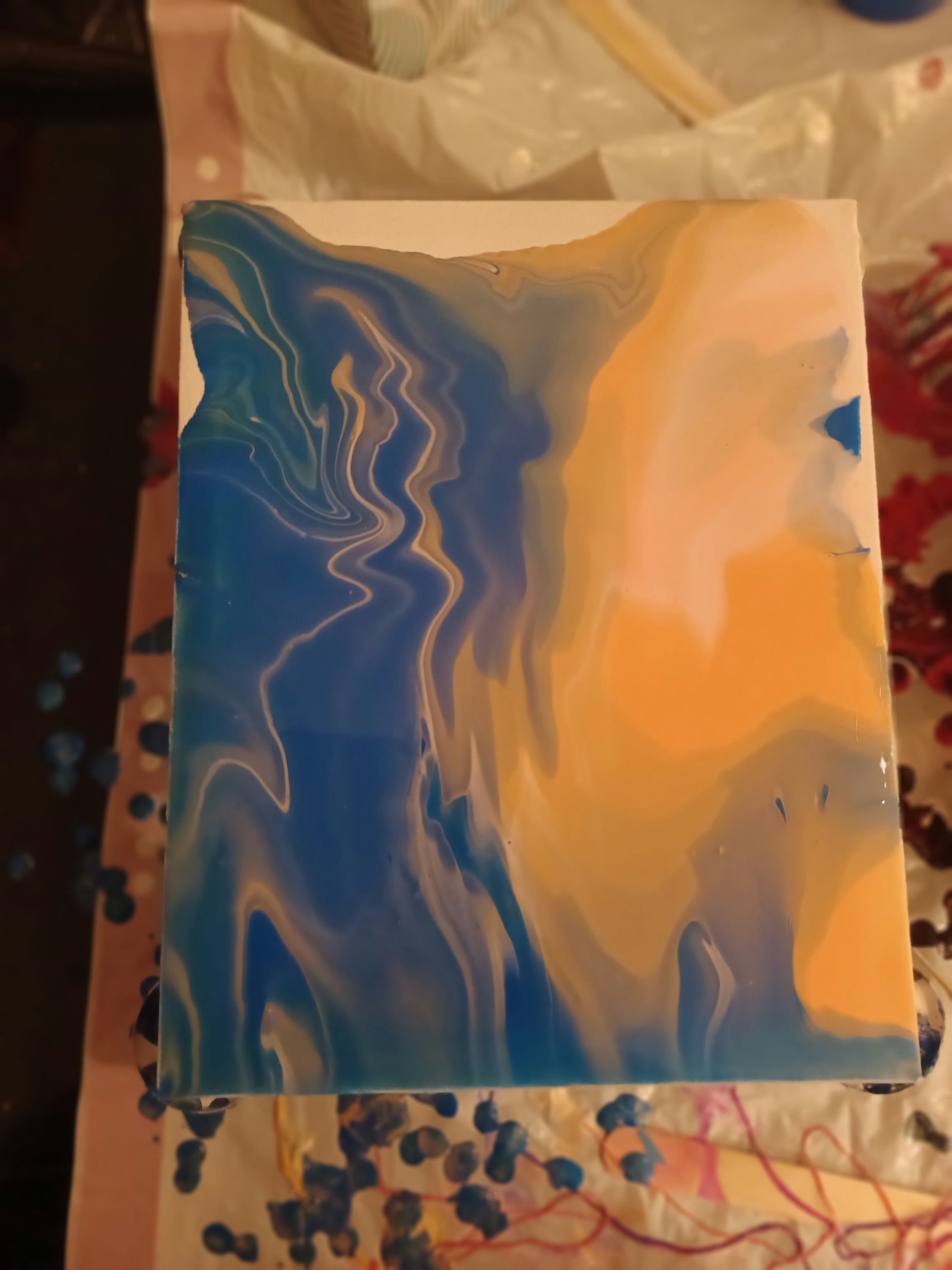 Jade's Paint Pour Art