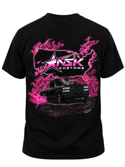 Black and Pink BLWN Money US Map