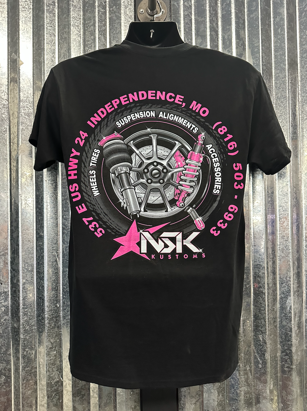 Pink Design - NSK Black Shirt