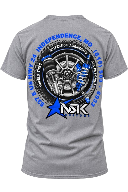 Blue Design - Sports Grey Shirt