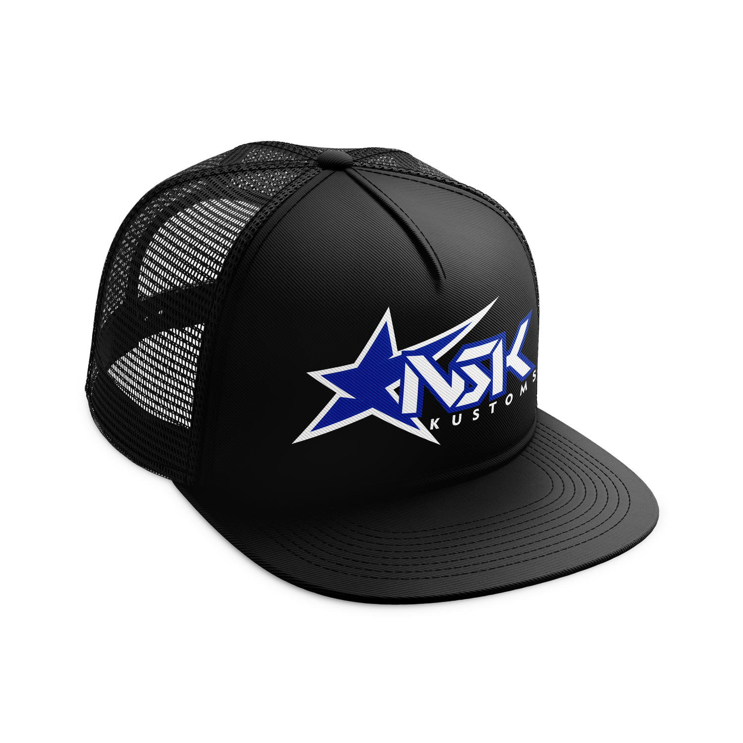 NSK Mesh Snapback Big Logo Blue/White