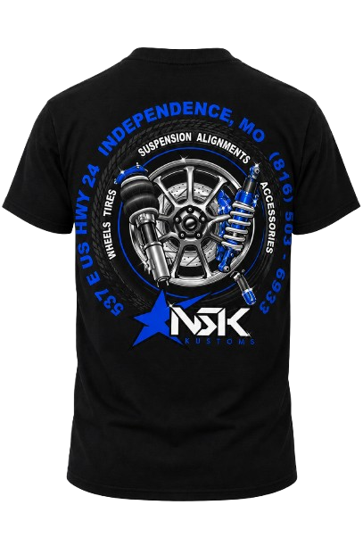 Blue Design - NSK Black Shirt