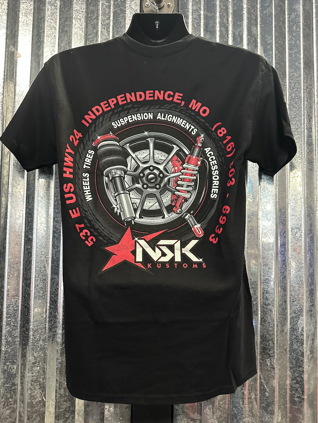 Red Design - NSK Black Shirt