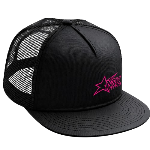 NSK Mesh Snapback Left Side Logo Pink