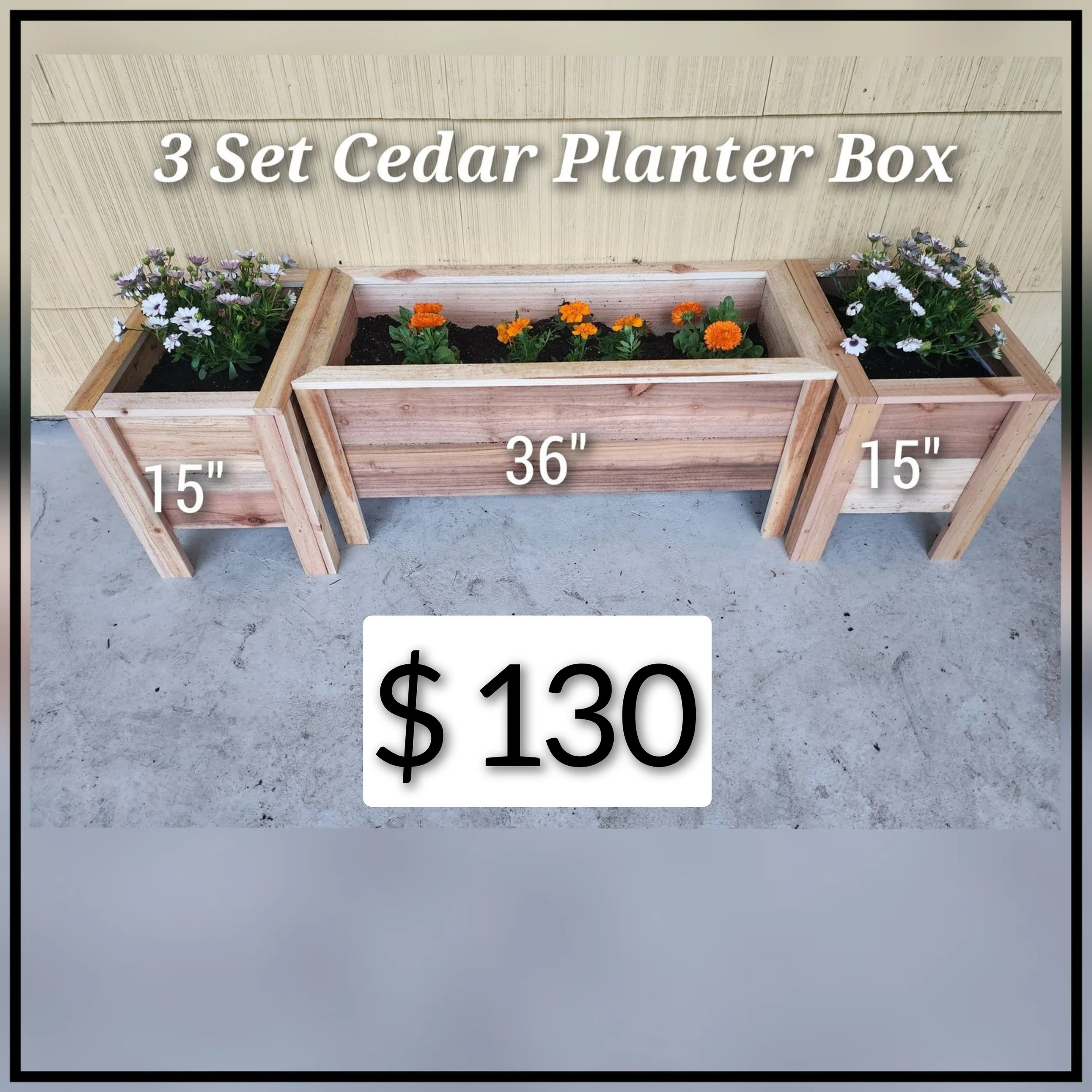 3 set planter box