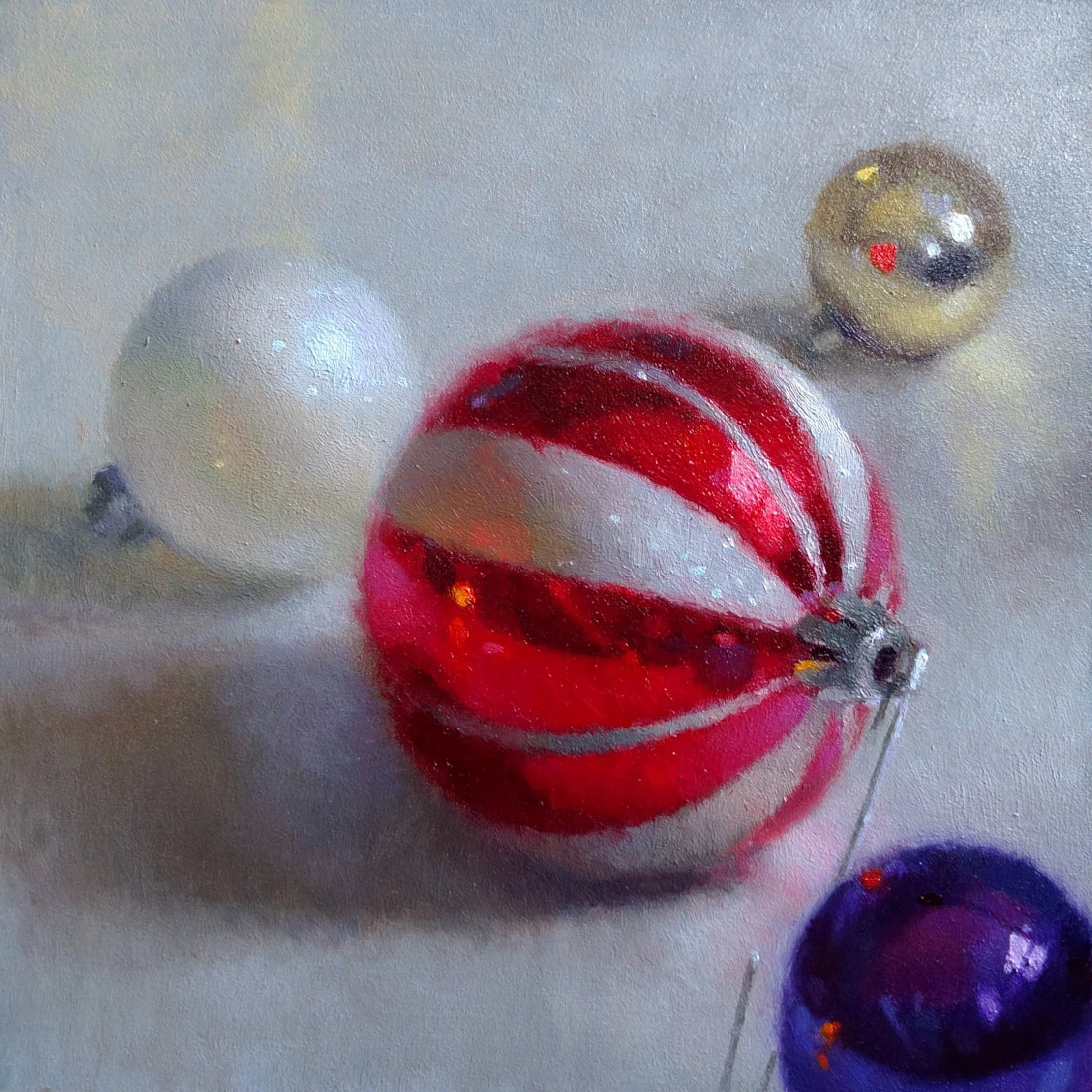 Xmas Ornament
6 x 6 Inches
Oil on Panel