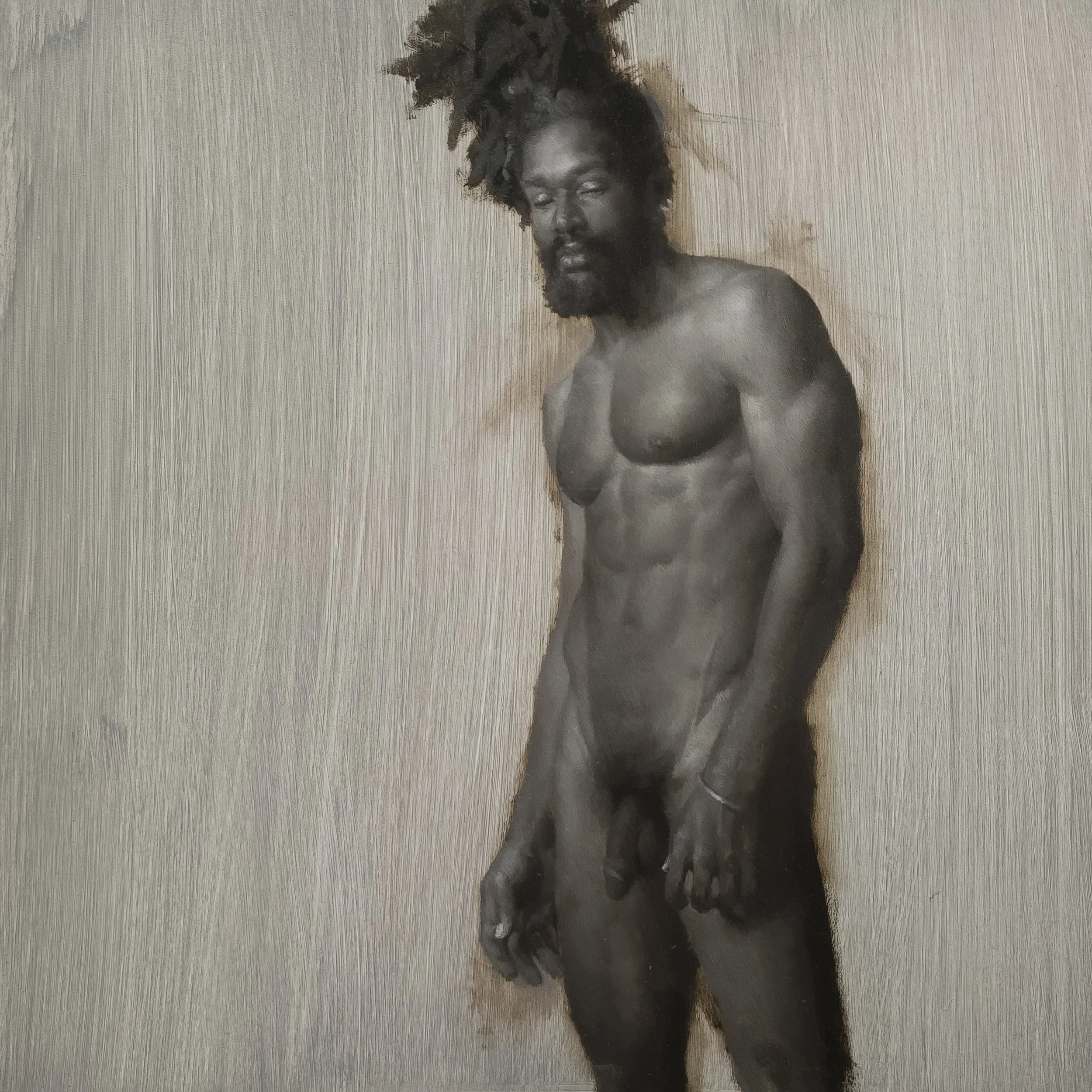 NaCir (black and white)
12 x 12 Inches
Oil on Panel