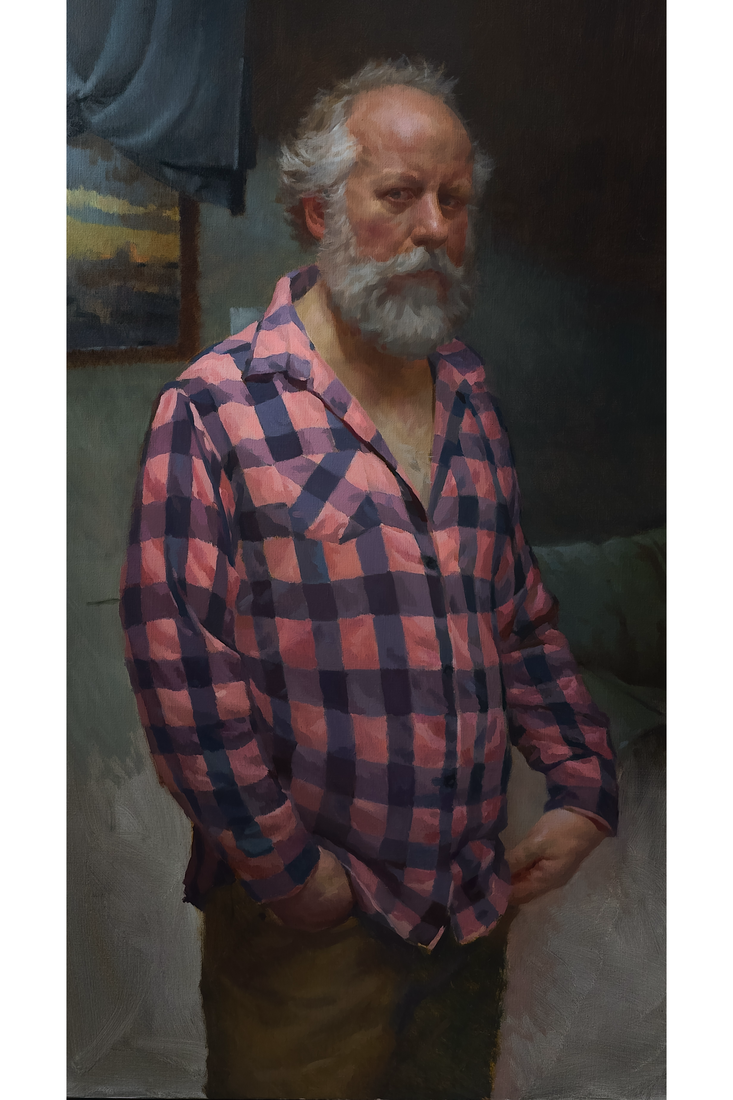 Self Portrait in Pink Flannel