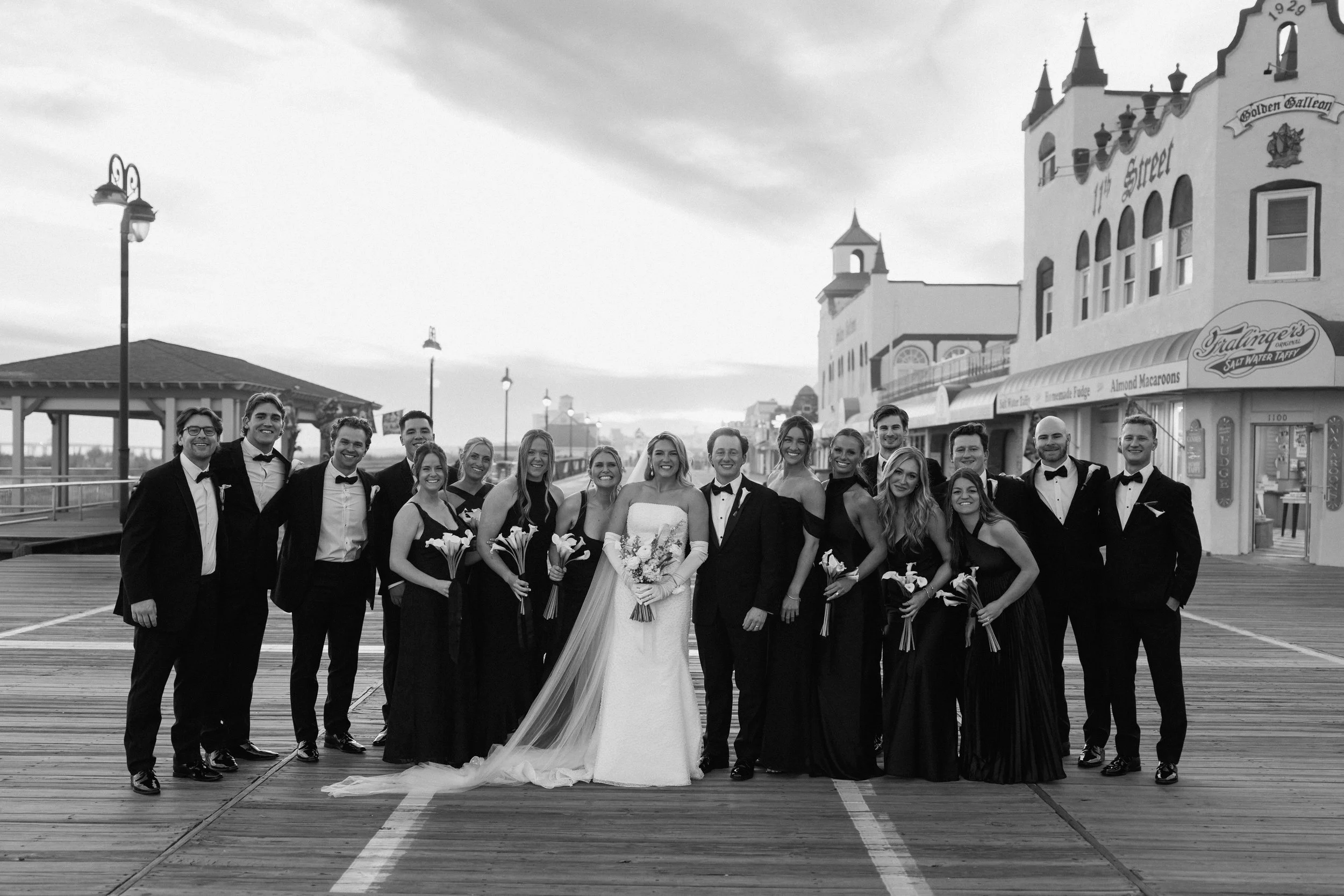 Bridal party for a wedding at The Flanders Hotel