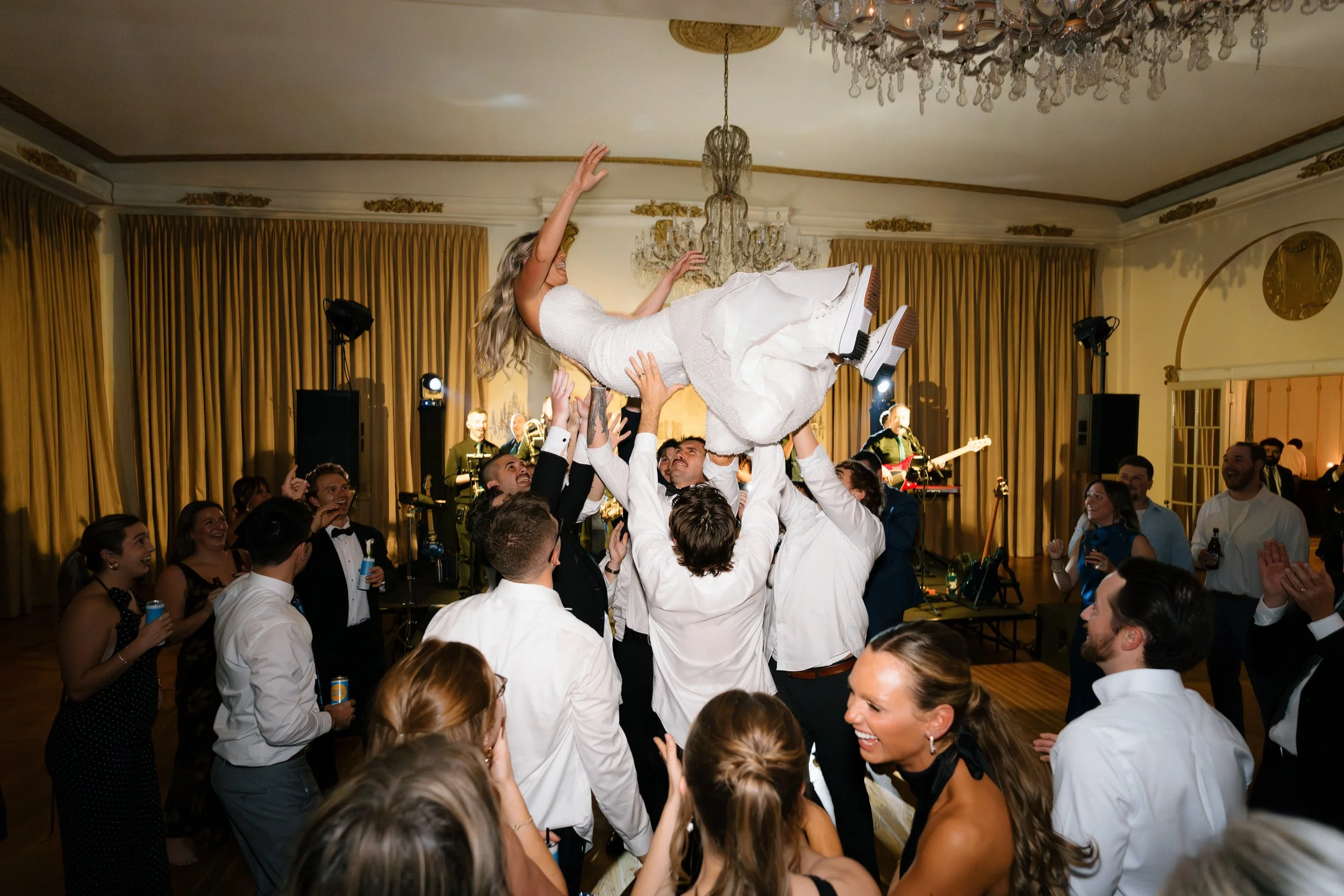 Wedding reception dancing at The Flanders Hotel in NJ