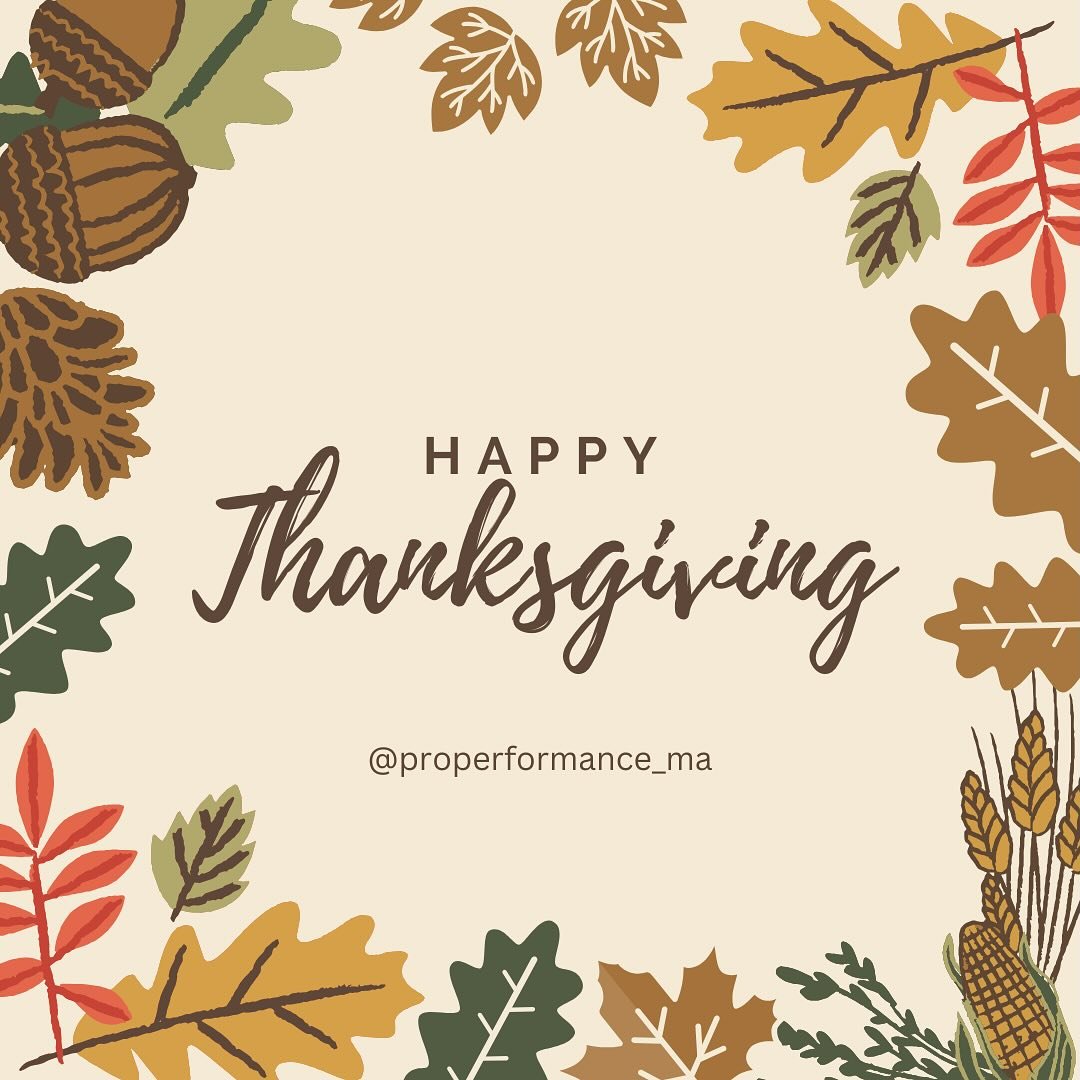 🦃 Happy Thanksgiving from Pro Performance! 🦃 This Thanksgiving, we&rsquo;re reflecting on the incredible clients and community that we&rsquo;re grateful for. It&rsquo;s a privilege to support you on your journey to better health, comfort, and overa