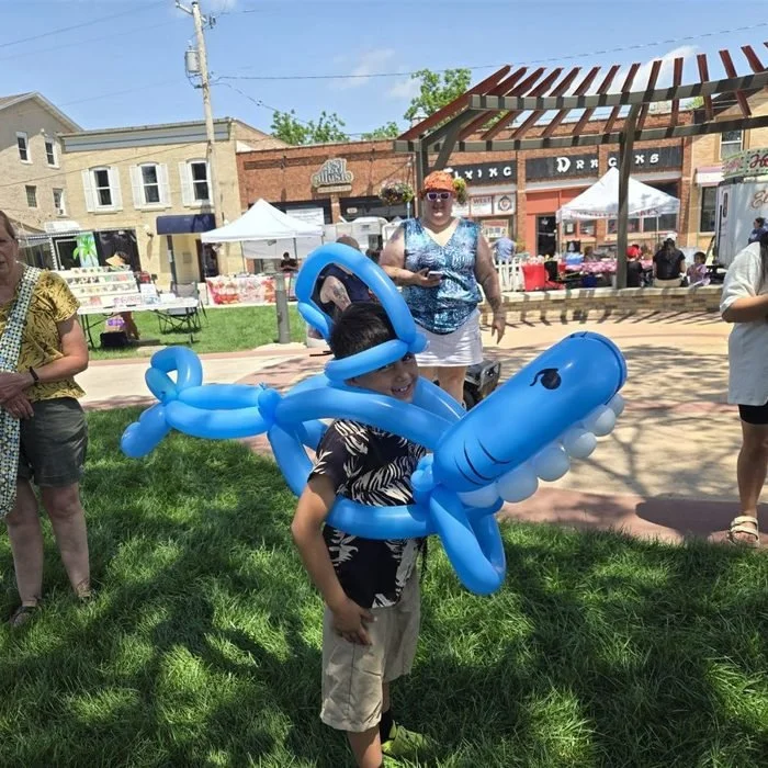 Balloon dragonfly sculpture