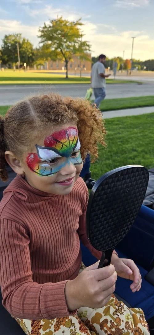 Butterfly face paint