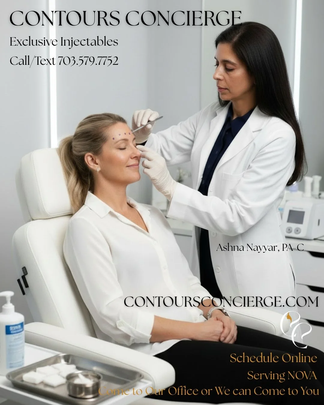 Do you know all the things tox can do? We'll be letting you know in a series of posts. It's not just to reduce fine lines. It can be used for many cosmetic rejuvenations and facial shaping and balancing. Meet Ashna Nayyar, PA-C, owner of Contours Con