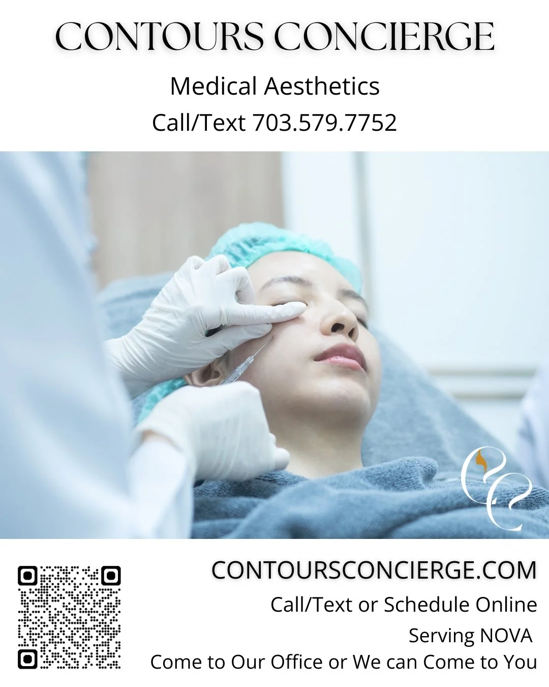 Under-eye refresh

Tear trough filler can soften hollows that make you look tired&mdash;even when you&rsquo;re not. Rested, brighter, and refreshed 👀

The medical expertise you need for this to be done well is here at Contours Concierge.

Call/text 