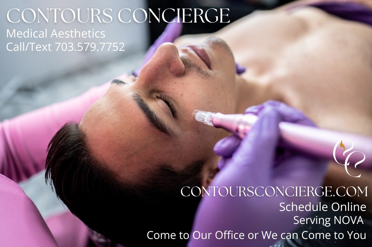 Acne Scars + Texture
Uneven texture or old acne scars?
Microneedling remodels skin over time, improving firmness and smoothness.
Consistency = results.
The medical expertise you need for this to be done well is here at Contours Concierge.
Call/text 7