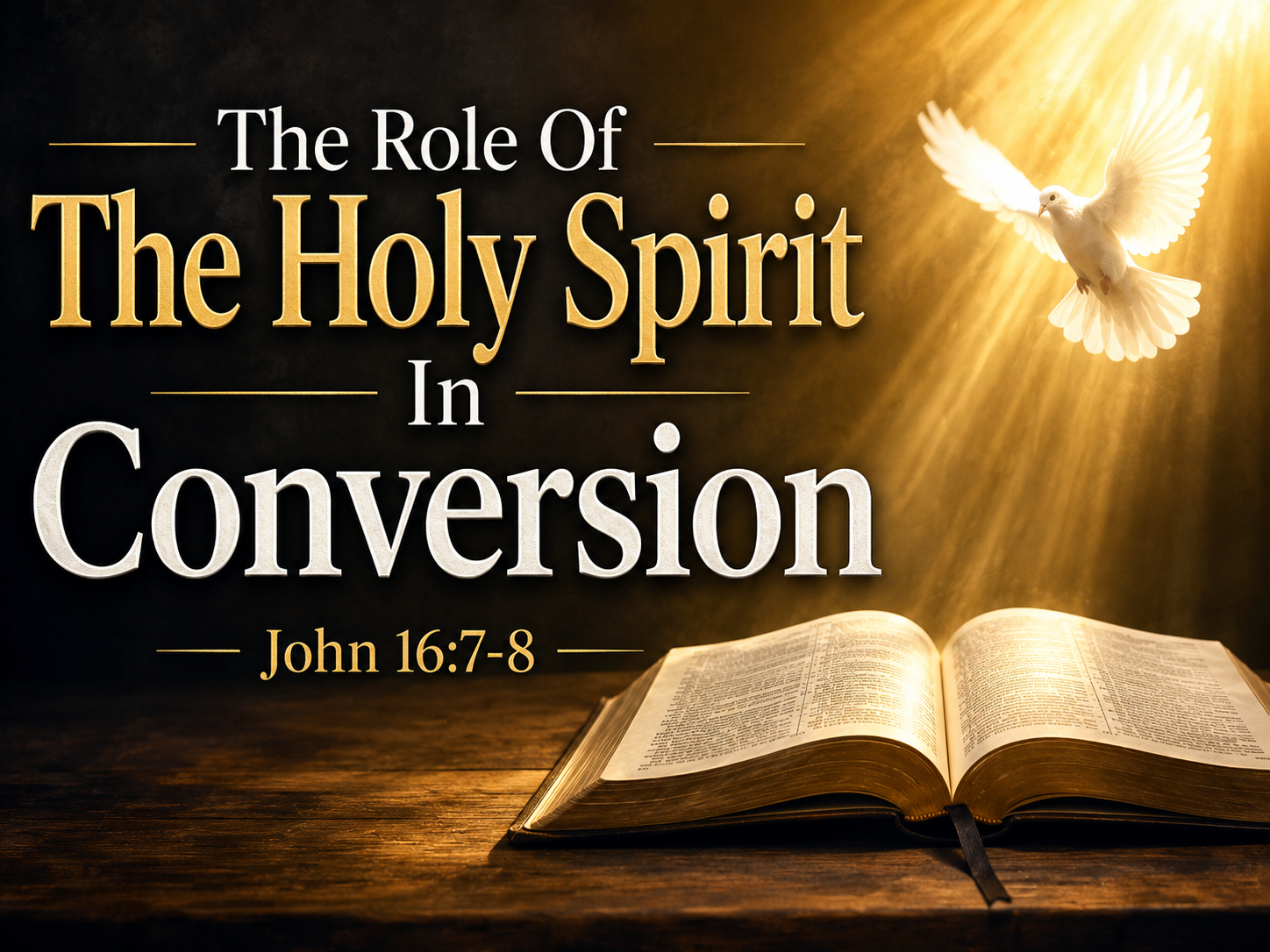 The Role Of The Holy Spirit In Conversion 8-2-26 AM