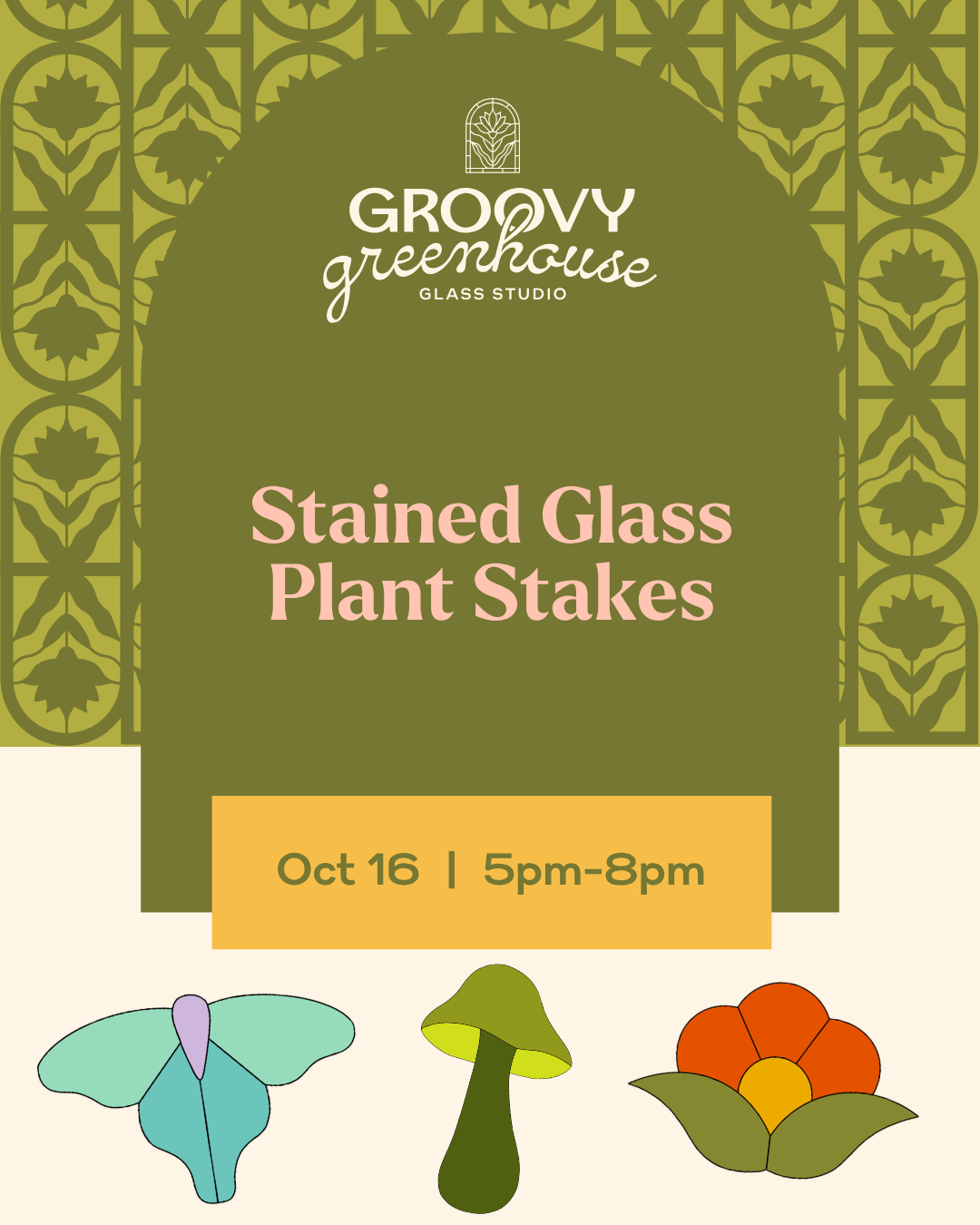 Stained Glass Plant Stake Class 10/16