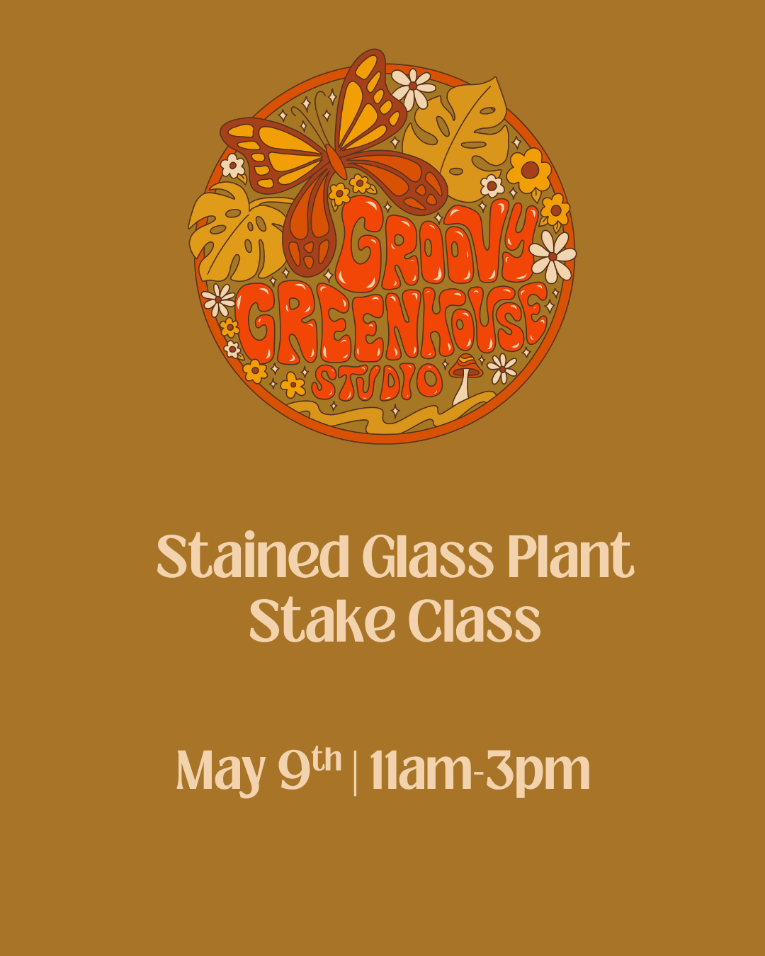 Stained Glass Plant Stake Class