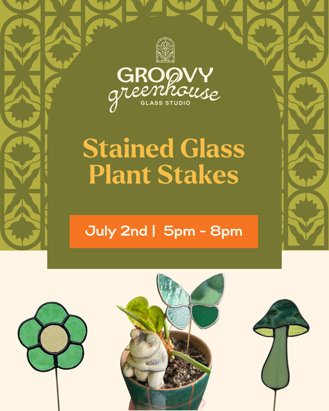 Stained Glass Plant Stake Class