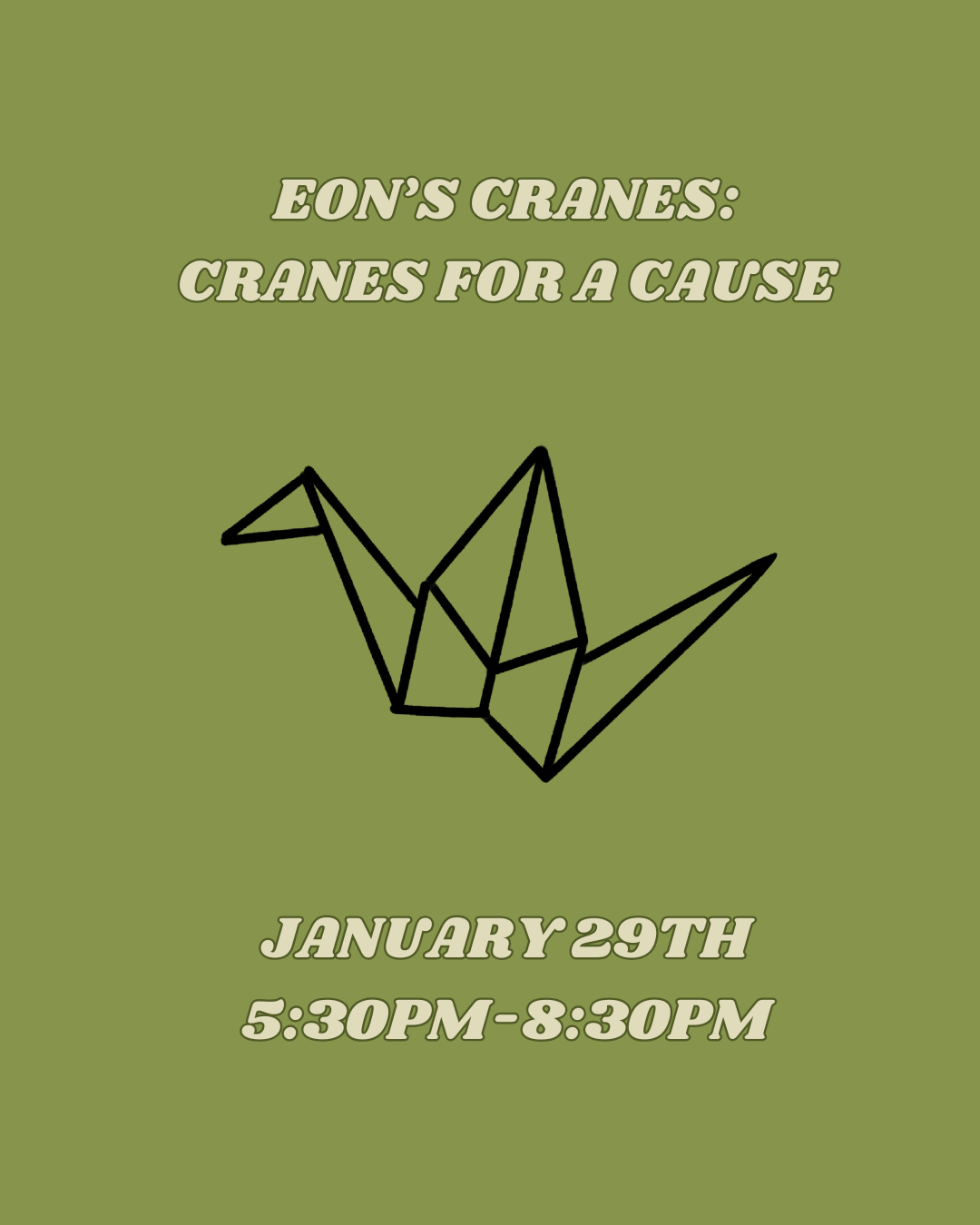 Cranes for a Cause 1/29 Class