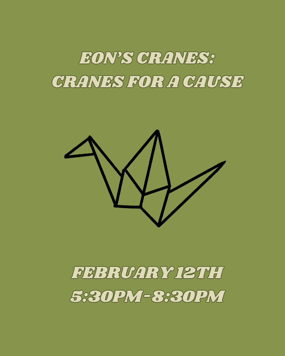 Cranes for a Cause (2/12 Class)