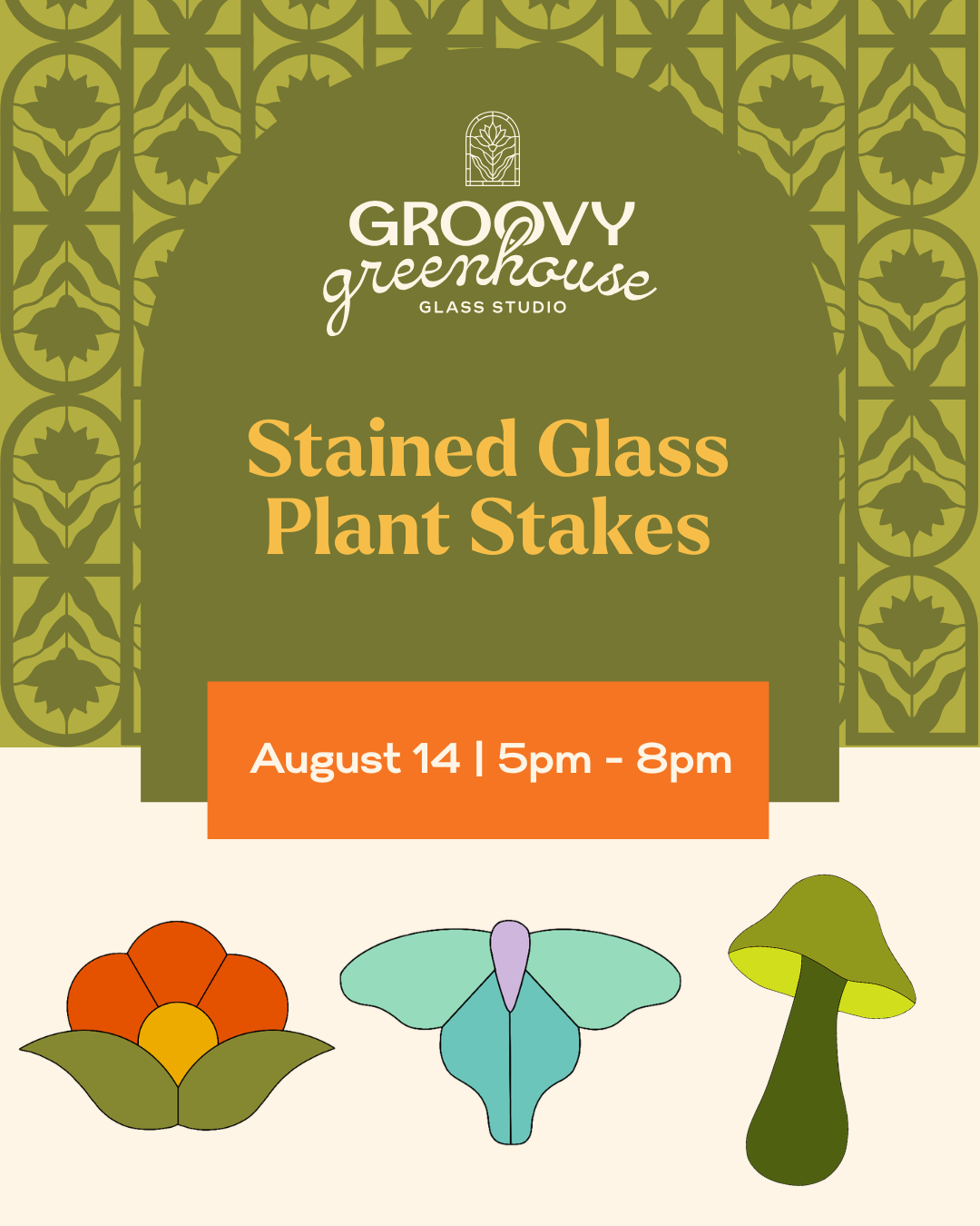 Stained Glass Plant Stakes