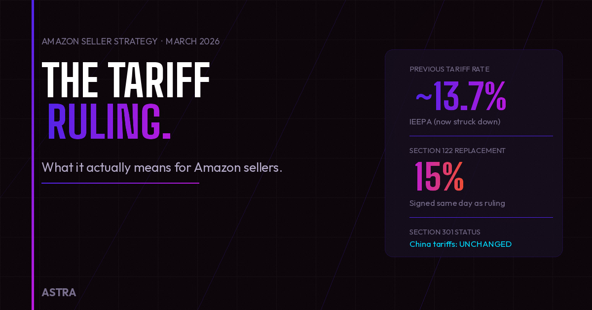 The Tariff Rollercoaster Just Got a New Drop: What the Supreme Court Ruling Actually Means for Amazon Sellers