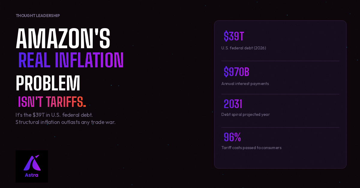 Amazon's Real Inflation Problem Isn't Tariffs. It's the U.S. Debt. 