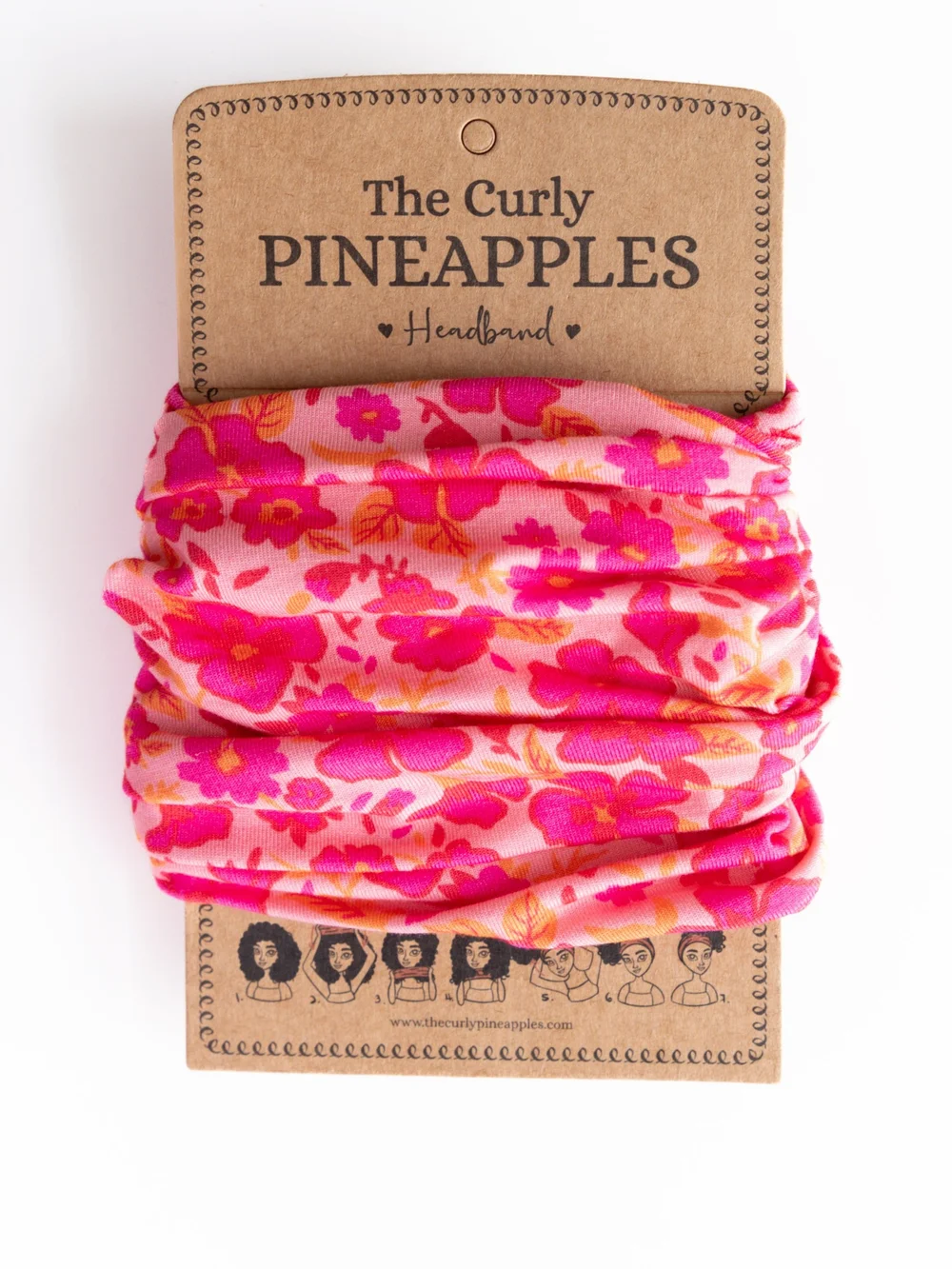 Fushcia Native Floral — The Curly Pineapples display picture 1