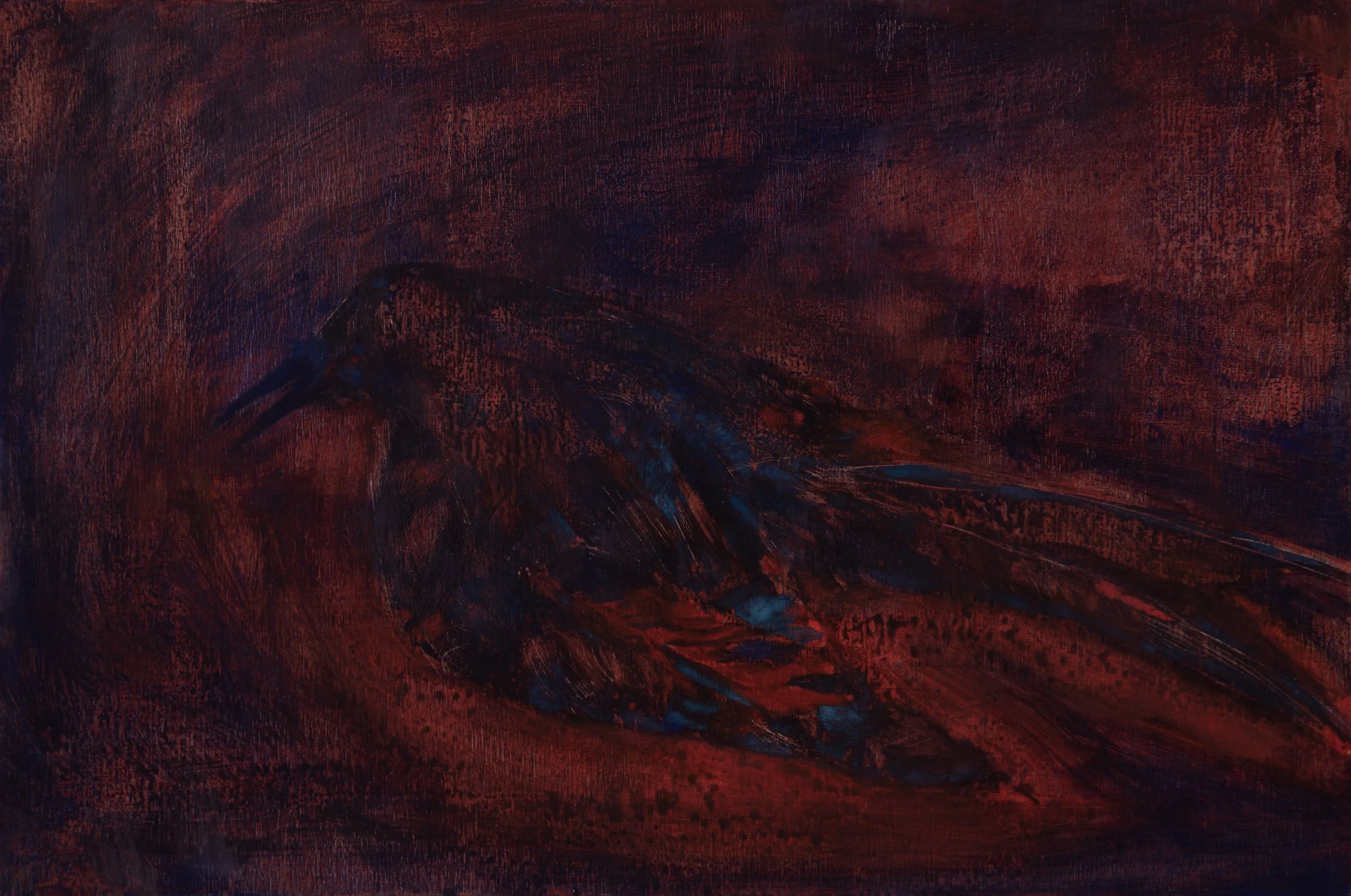 Flight Occluded, oil on wood panel, 30x20 cm, 2026