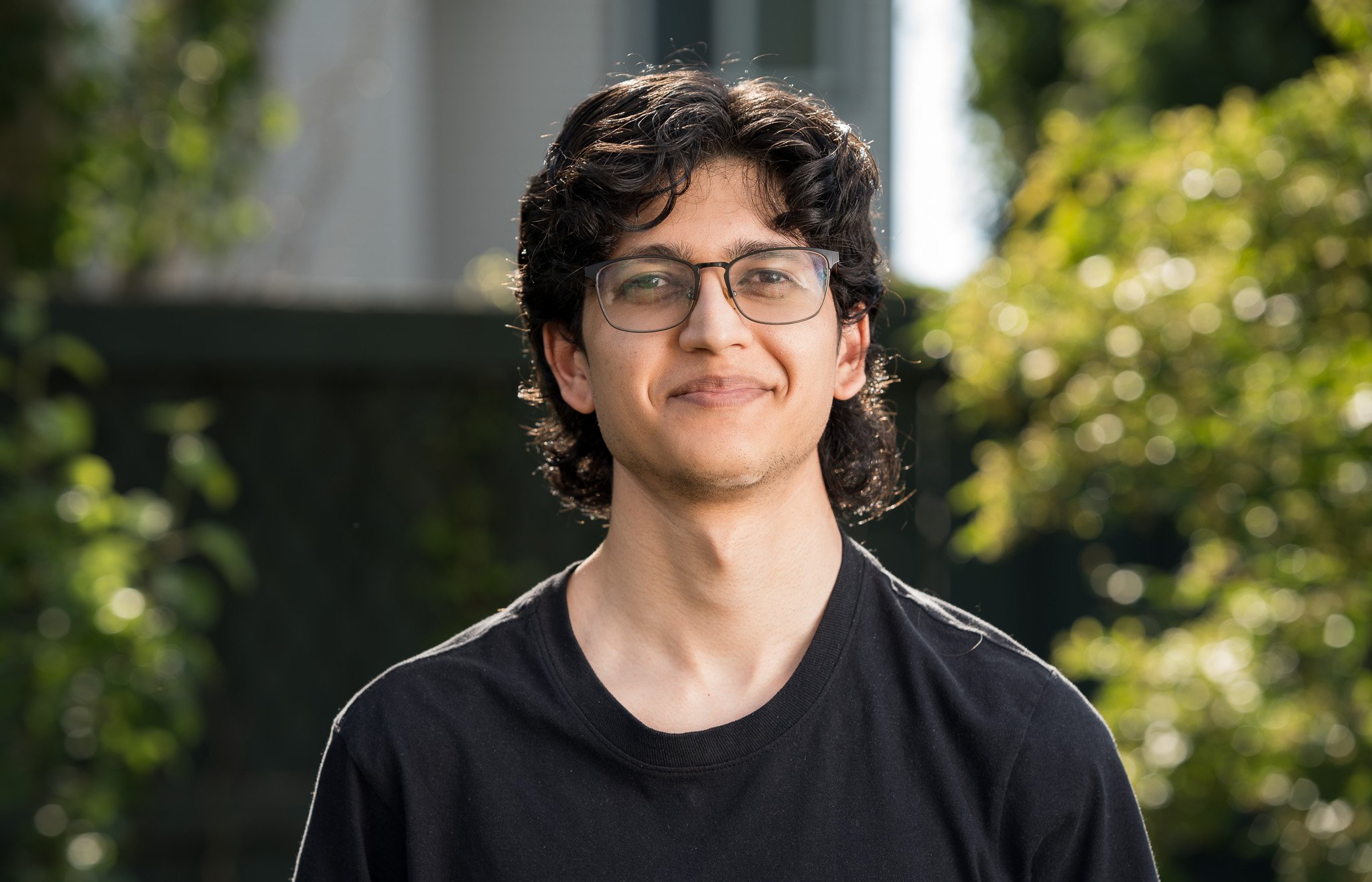 A young man posing for a portrait shot