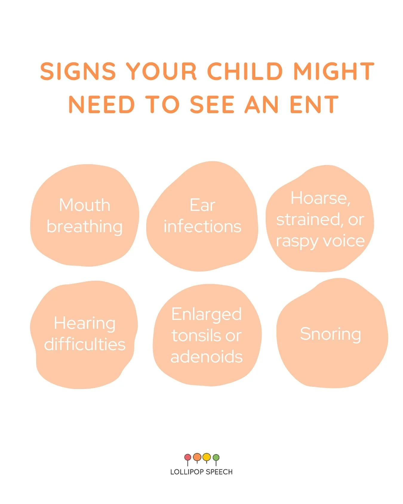 🌼 Why seeing an ENT can make a big difference

Sometimes what looks like a speech or listening challenge can actually be linked to ear, nose, or throat issues. An ENT can check for things like fluid in the ears, enlarged tonsils, or congestion that 