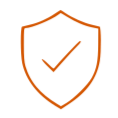Shield icon with a checkmark inside