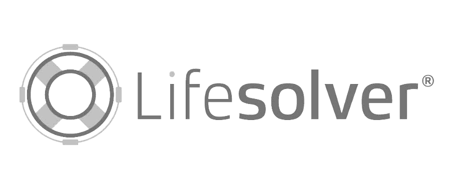 Lifesolver logo featuring a life preserver and the word 'Lifesolver'