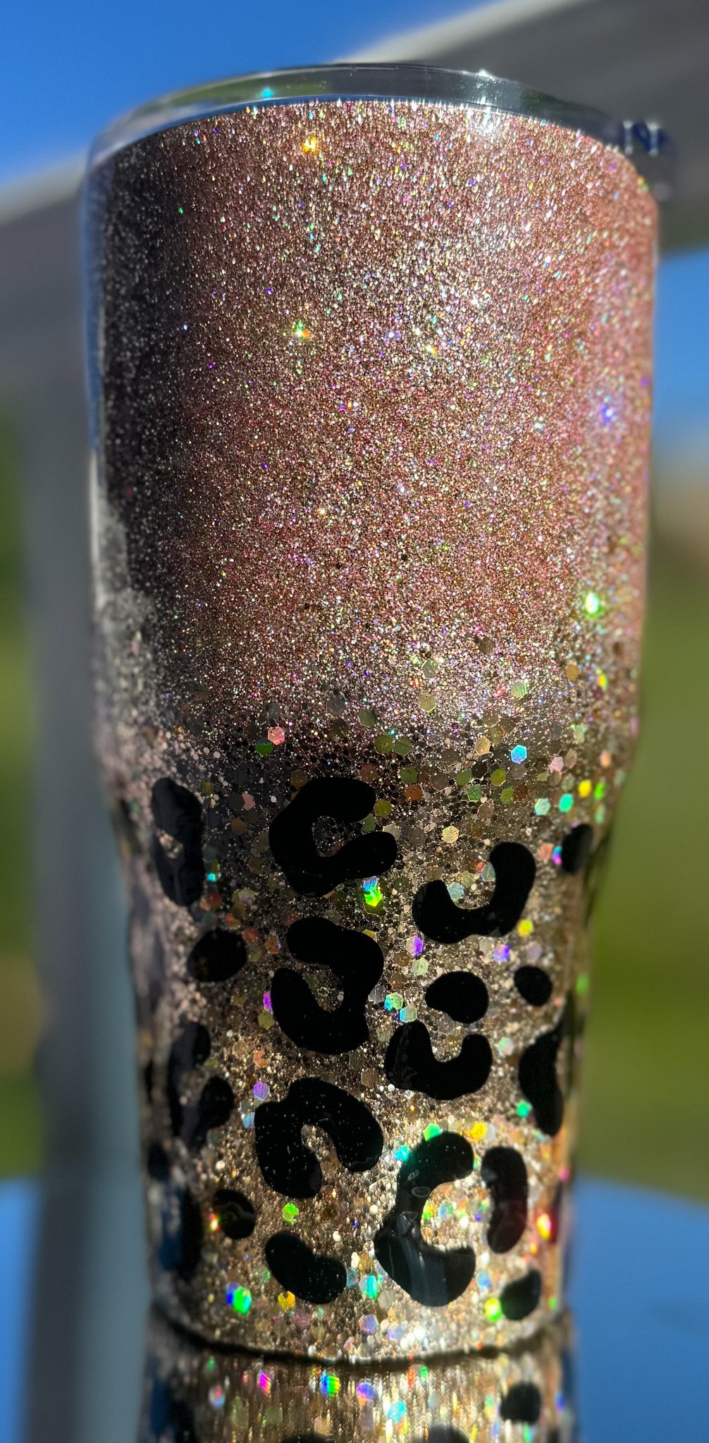 Custom expoxy glitter Name tumbler
