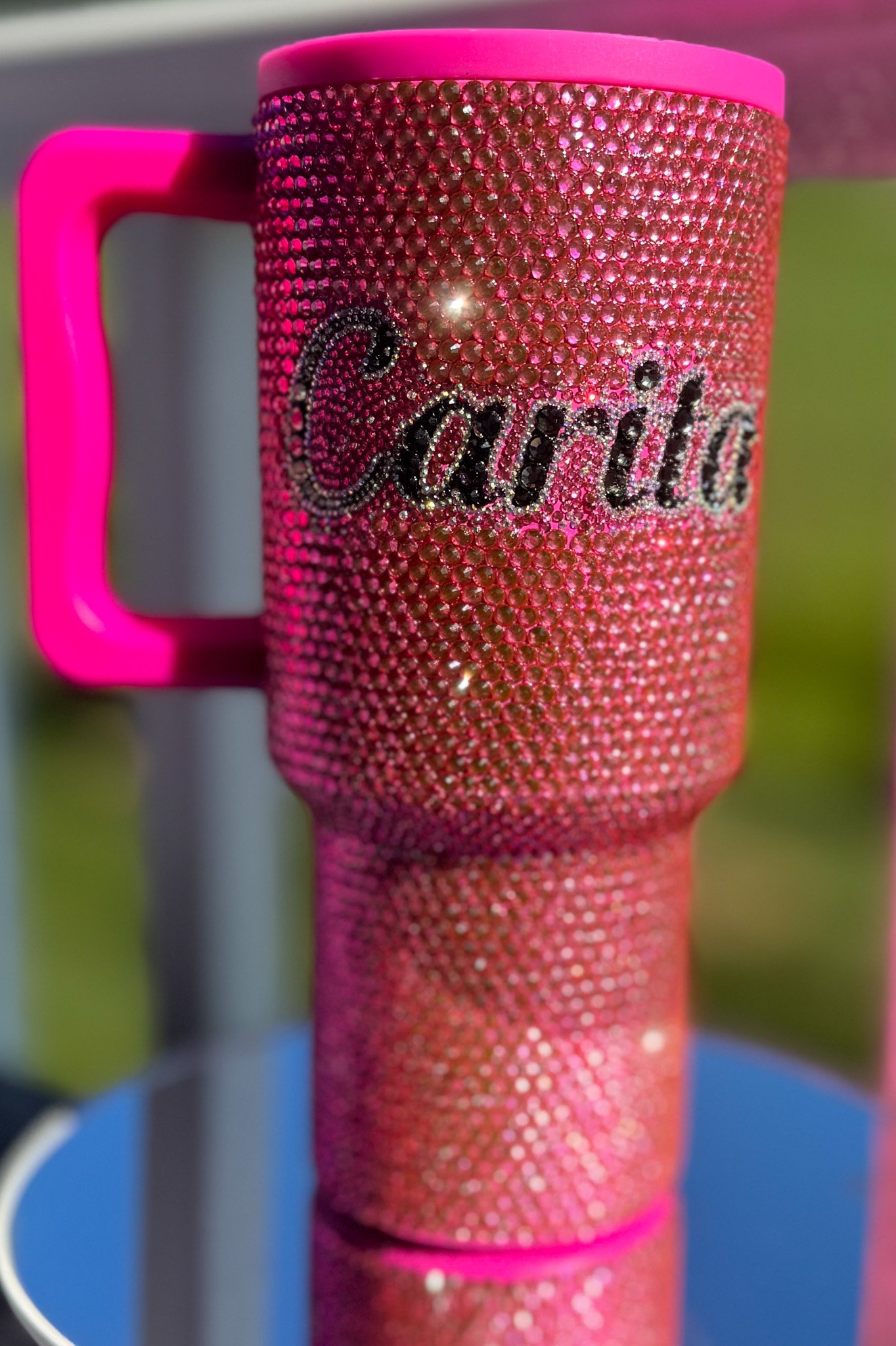 Gift Bling tumbler liner stone Named