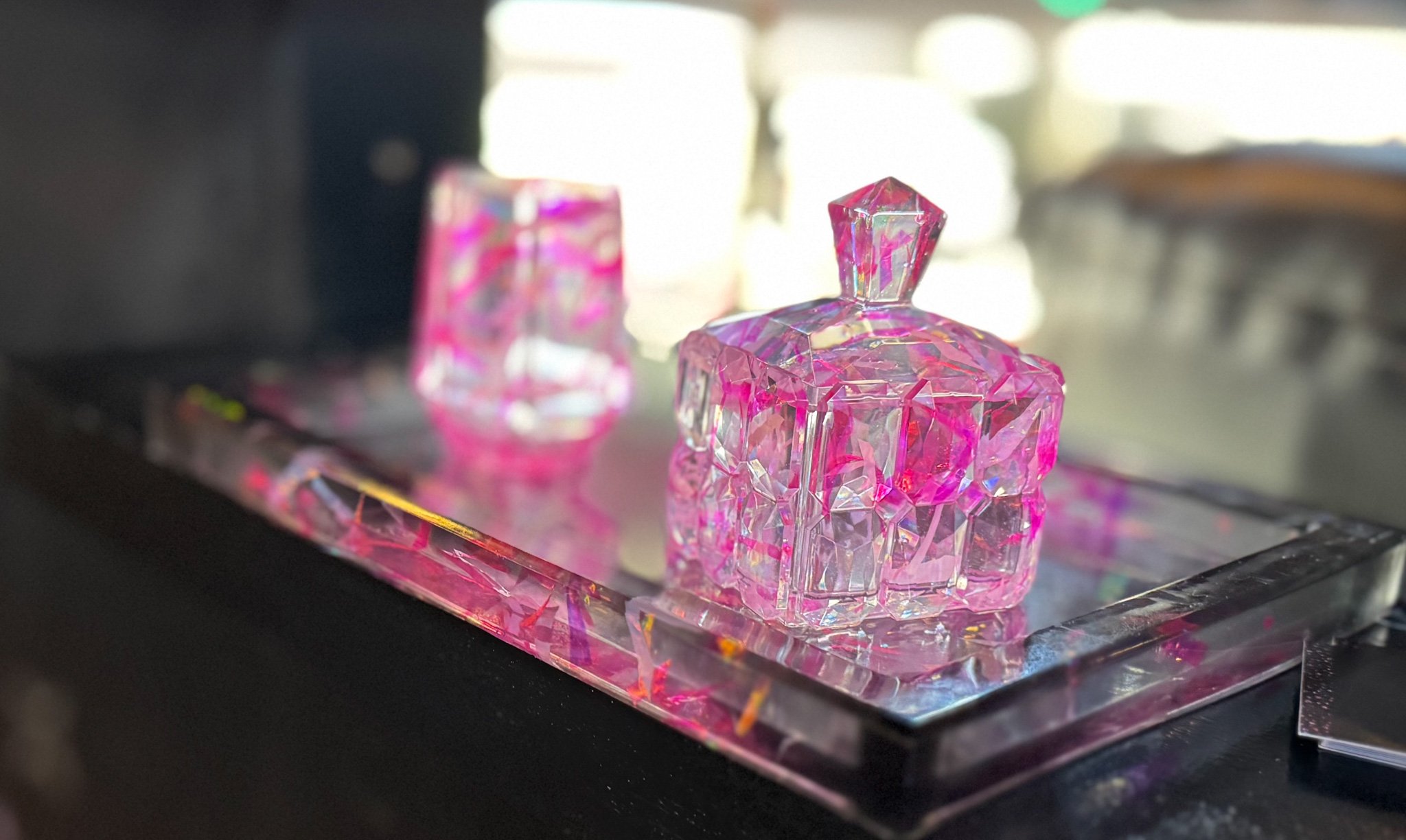 Epoxy jewel holder and tray
