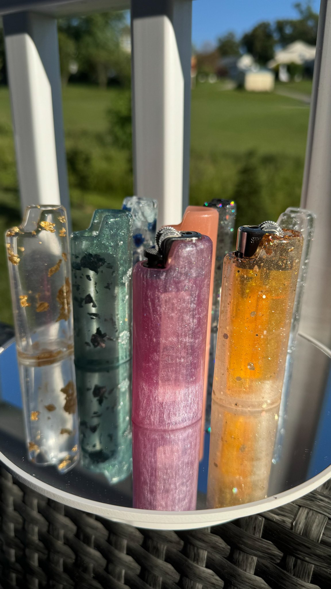 Epoxy lighter covers