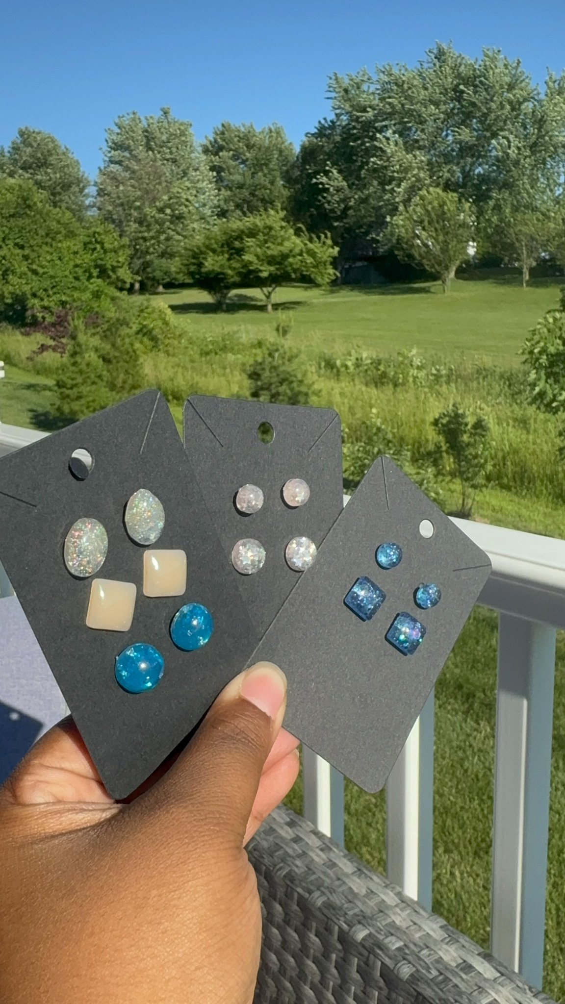 handmade Epoxy and stone Jewelry