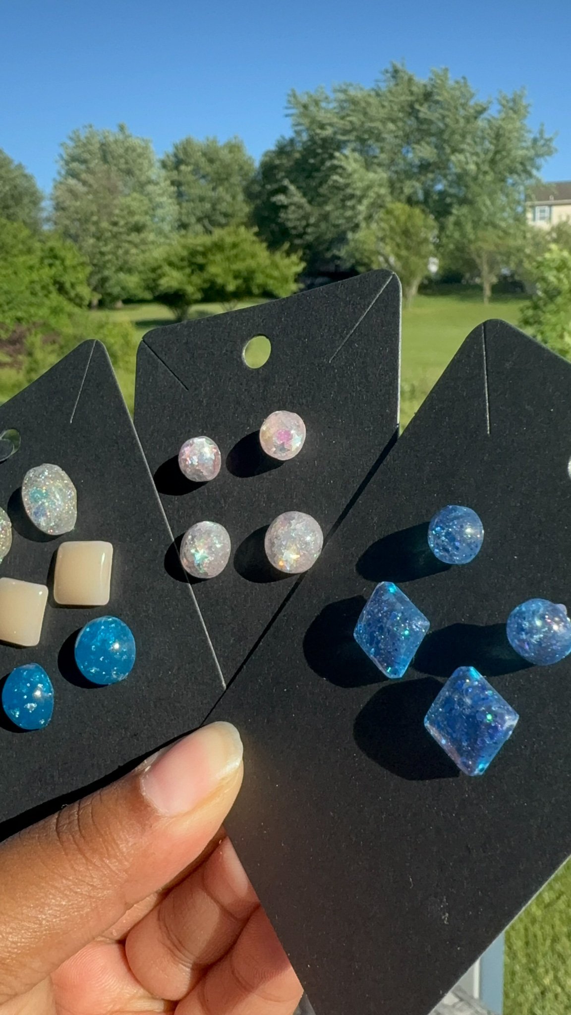 handmade Epoxy and stone Jewelry