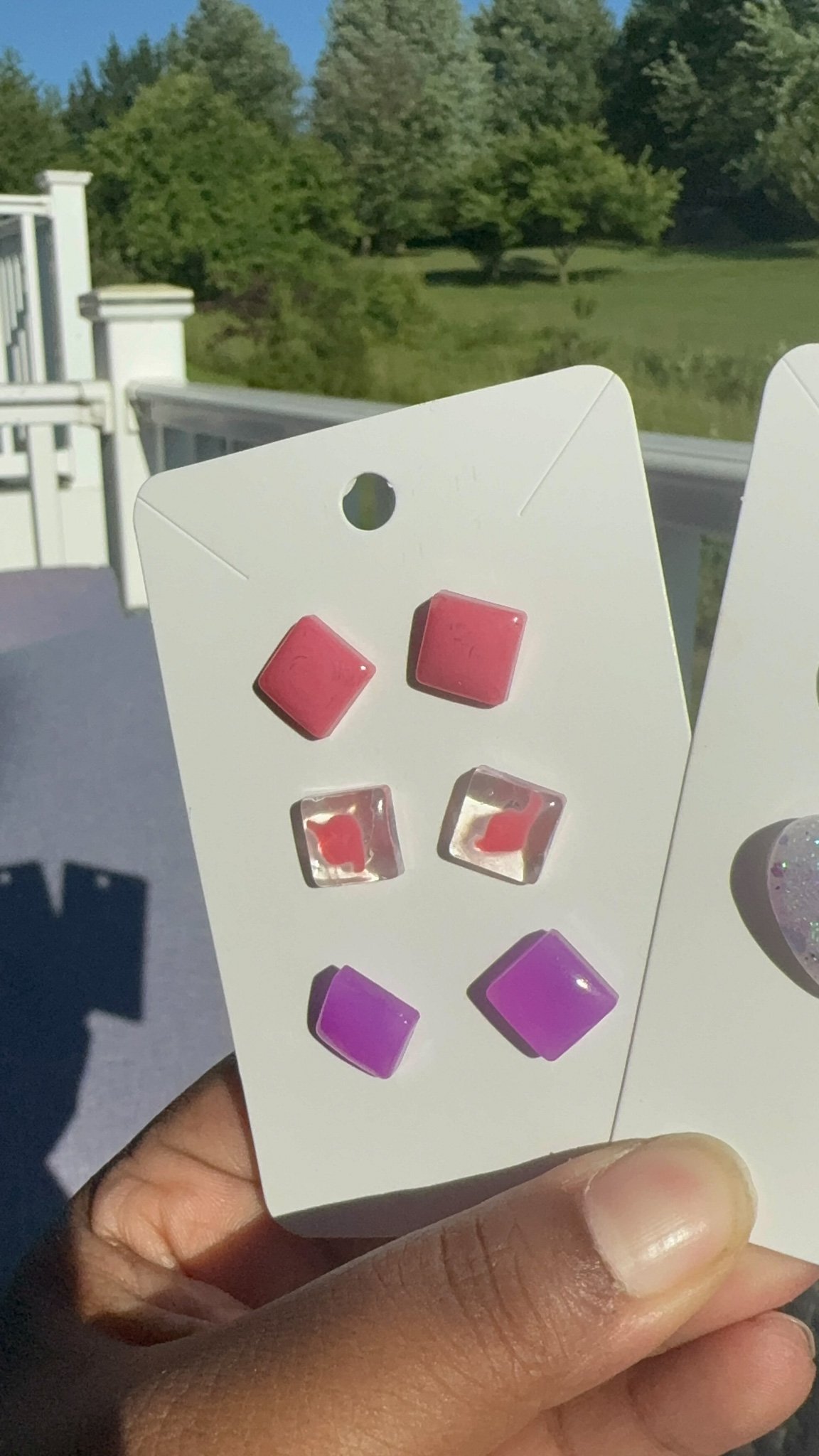 handmade Epoxy and stone Jewelry