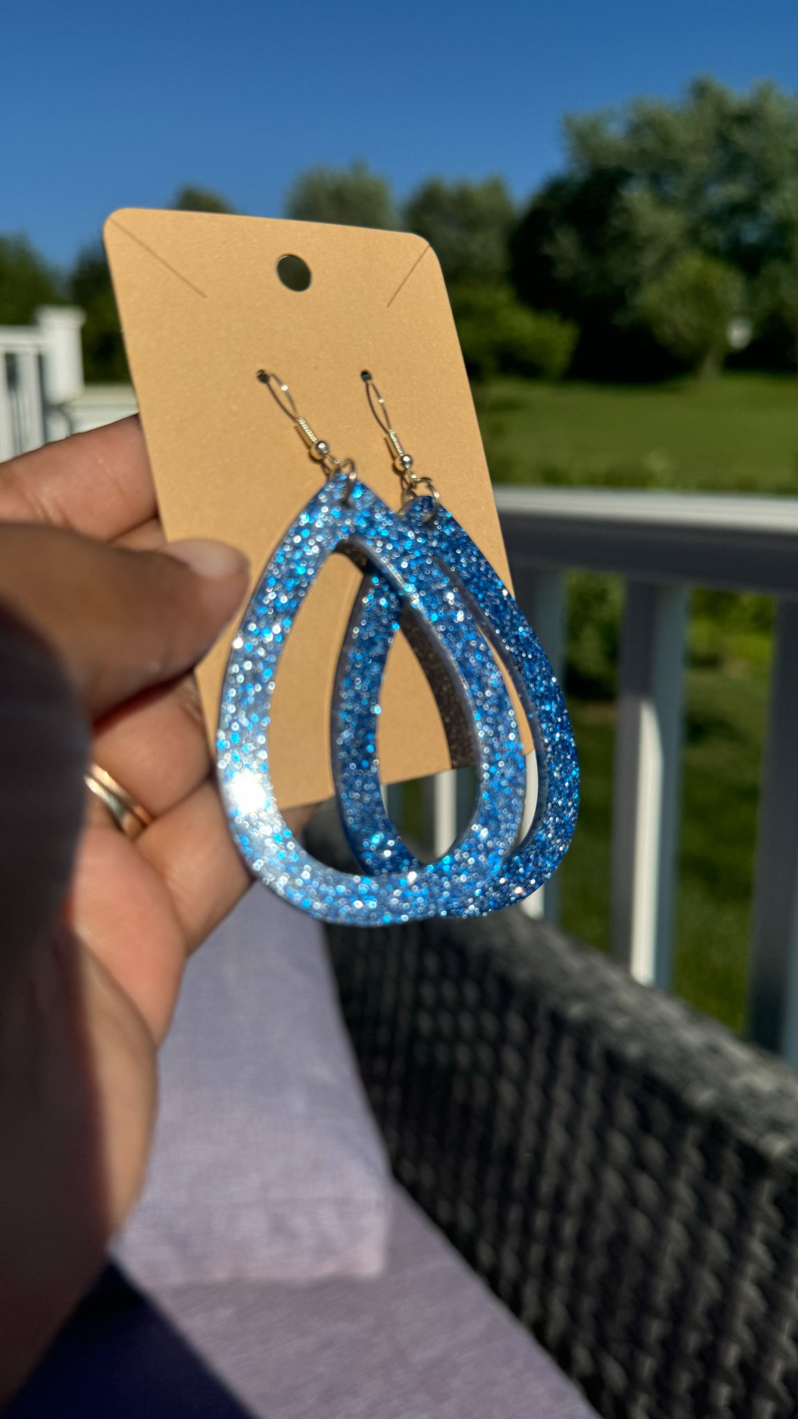 handmade Epoxy and stone Jewelry